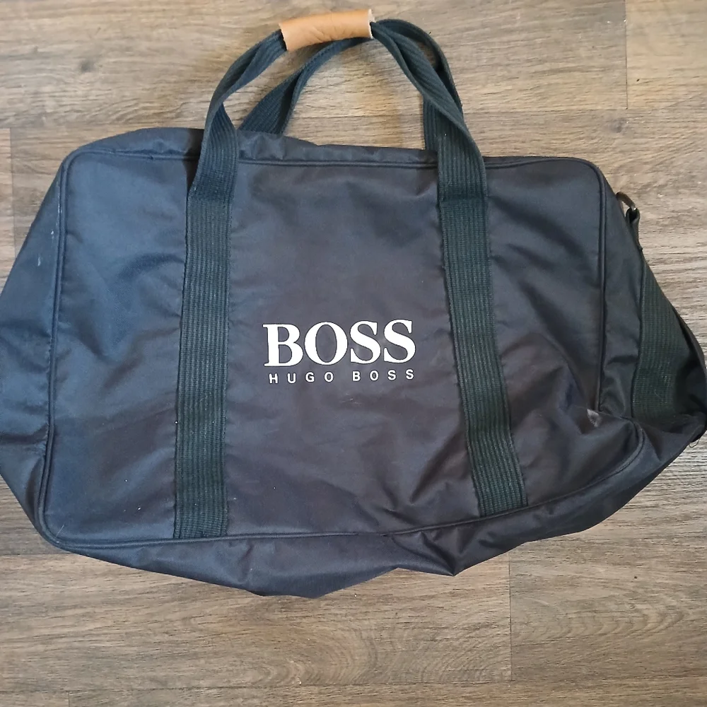 Huge Oversized Hugo Boss Duffel Travel Bag.